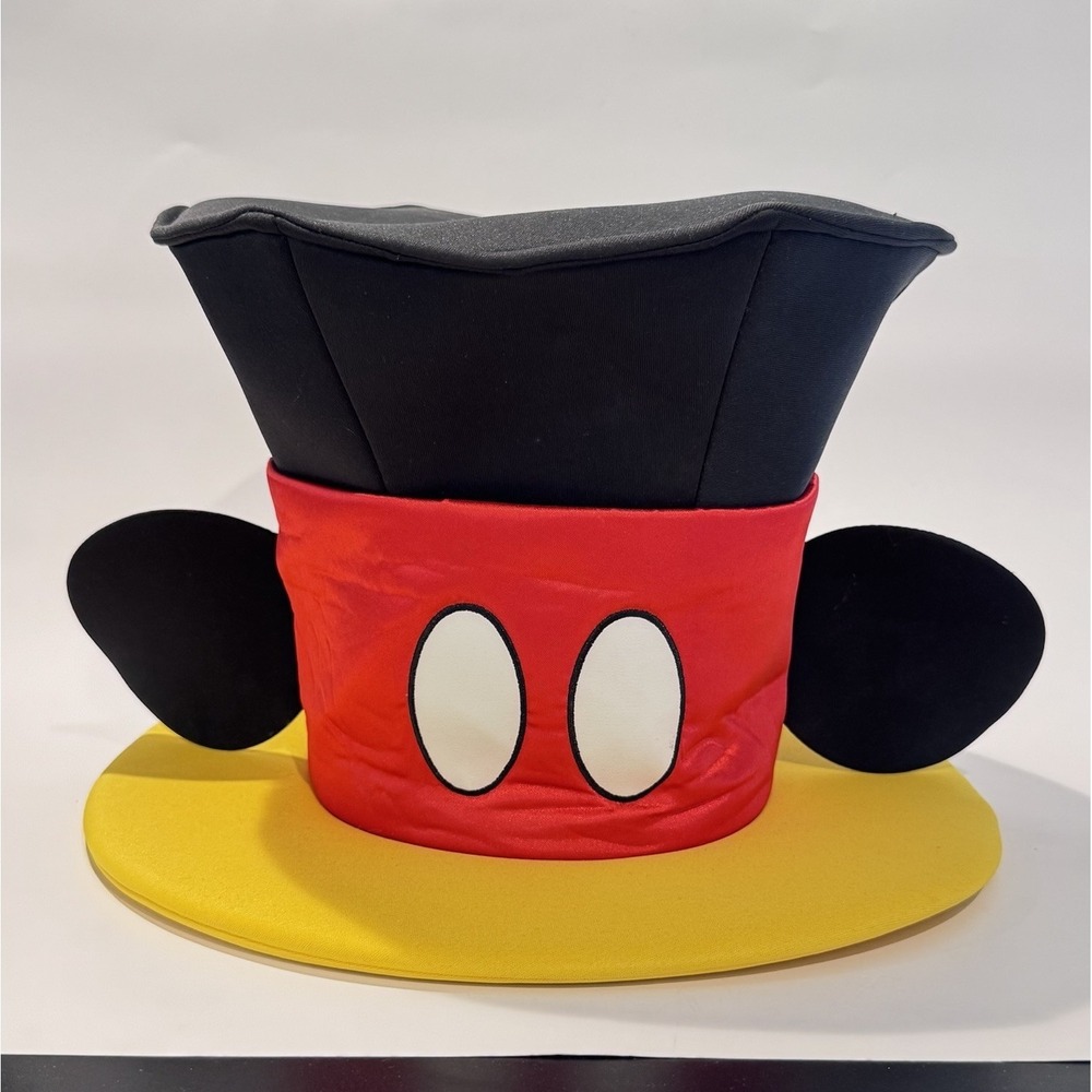 NWT Walt Disney World Adjustable Adult Size Mickey Ears Large Foam Top Hat